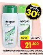 Promo Harga Asepso Body Wash Original, Hygienic Fresh 250 ml - Superindo