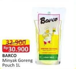 Promo Harga BARCO Minyak Goreng Kelapa 1000 ml - Alfamart