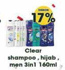 Promo Harga Clear Shampoo/Hijab/Men 3 in 1  - Hypermart