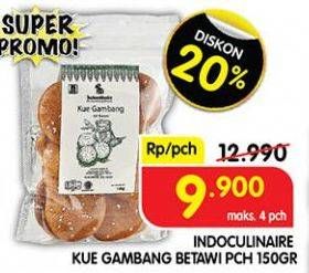 Promo Harga Indoculinaire Kue Gambang Asli Betawi 150 gr - Superindo