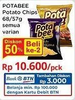 Promo Harga Potabee Snack Potato Chips All Variants 57 gr - Indomaret