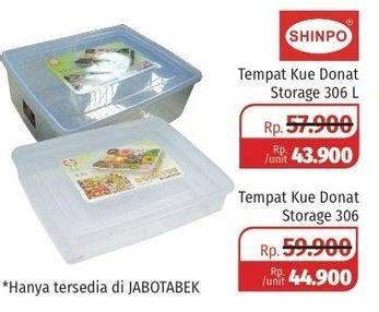 Promo Harga SHINPO Tempat Kue Donat Storage 306  - Lotte Grosir