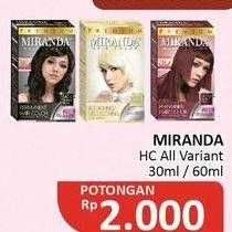 Promo Harga MIRANDA Hair Color All Variants 30 ml - Alfamidi