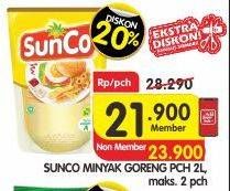 Promo Harga SUNCO Minyak Goreng 2 ltr - Superindo