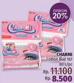 Promo Harga CHARMI Cotton Buds 167 80 pcs - LotteMart