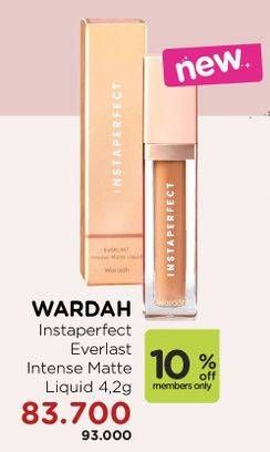 Promo Harga WARDAH Instaperfect Everlast Intense Matte Liquid 4 gr - Watsons