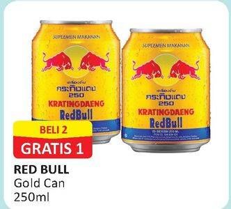 Promo Harga RED BULL Energy Drink Gold per 2 kaleng 250 ml - Alfamart