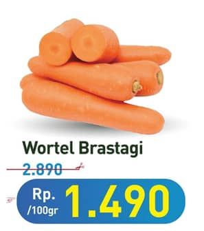 Promo Harga Wortel Berastagi per 100 gr - Hypermart