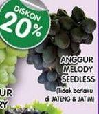 Promo Harga Anggur Melody Seedless  - Superindo