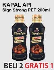 Promo Harga KAPAL API Kopi Signature Drink Strong Black Coffee 200 ml - Alfamart