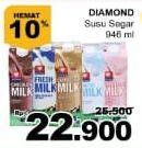 Promo Harga DIAMOND Fresh Milk 946 ml - Giant