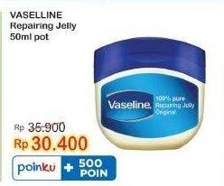 Promo Harga Vaseline Repairing Jelly Original 50 ml - Indomaret