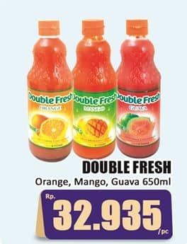 Promo Harga Double Fresh Drink Concentrate Orange, Mango, Guava 650 ml - Hari Hari