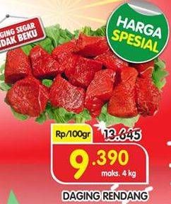 Promo Harga Daging Rendang Sapi per 100 gr - Superindo