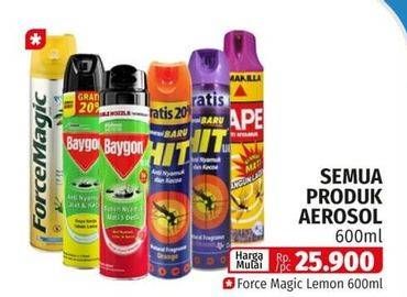 Promo Harga FORCE MAGIC Insektisida Spray Lemon 600 ml - Lotte Grosir