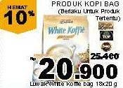 Promo Harga Luwak White Koffie per 18 sachet 20 gr - Giant