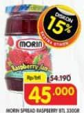 Promo Harga Morin Jam Raspberry 330 gr - Superindo