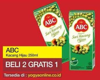 Promo Harga ABC Minuman Sari Kacang Hijau 250 ml - Yogya