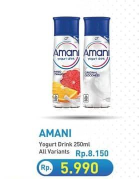 Promo Harga Amani Yoghurt Drink All Variants 250 ml - Hypermart