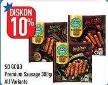 Promo Harga SO GOOD Premium Sausage All Variants 300 gr - Hypermart