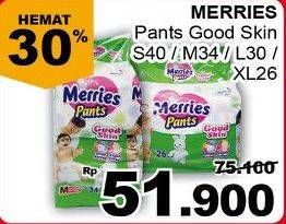 Promo Harga Merries Pants Good Skin S40, M34, L30, XL26  - Giant