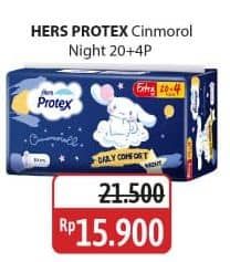 Promo Harga Hers Protex Comfort Night 24 pcs - Alfamidi