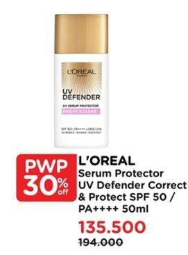 Promo Harga Loreal UV Defender Correct Protect 50 ml - Watsons