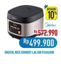Promo Harga Midea Rice Cooker - MB-FS5020W  - Hypermart