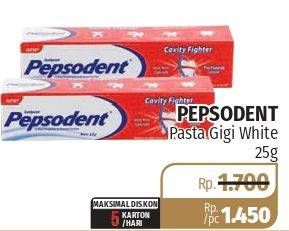 Promo Harga PEPSODENT Pasta Gigi Pencegah Gigi Berlubang 25 gr - Lotte Grosir