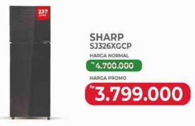 Promo Harga Sharp SJ326XGCP 234 ltr - Yogya