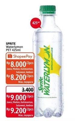 Promo Harga SPRITE Waterlymon 425 ml - Alfamidi