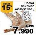 Promo Harga Udang Vanamae AK 80-90 per 100 gr - Giant