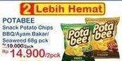 Promo Harga POTABEE Snack Potato Chips Grilled Seaweed, Ayam Bakar, BBQ Beef 68 gr - Indomaret