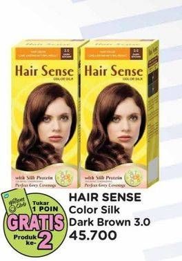 Promo Harga Hair Sense Hair Color 3.0 Dark Brown  - Watsons