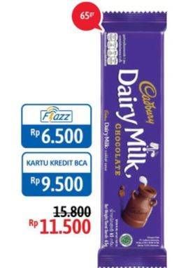 Promo Harga CADBURY Dairy Milk 65 gr - Alfamidi