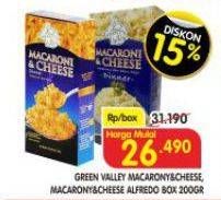 Promo Harga Green Valley Macaroni & Cheese Alfredo, Original 200 gr - Superindo