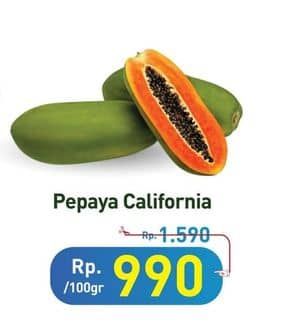 Promo Harga Pepaya California per 100 gr - Hypermart