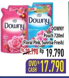Promo Harga DOWNY Pewangi Pakaian Floral Pink, Sunrise Fresh 720 ml - Hypermart