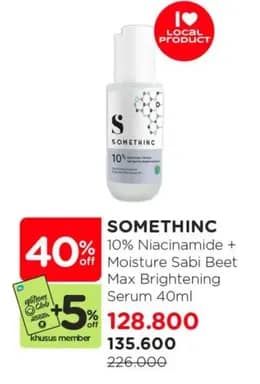 Promo Harga Somethinc 10% Niacinamide Barrier Serum 40 ml - Watsons