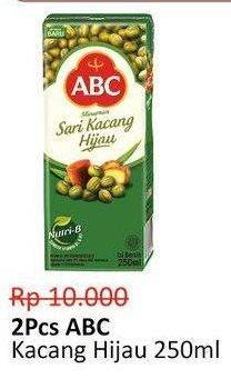Promo Harga ABC Minuman Sari Kacang Hijau per 2 box 250 ml - Alfamidi