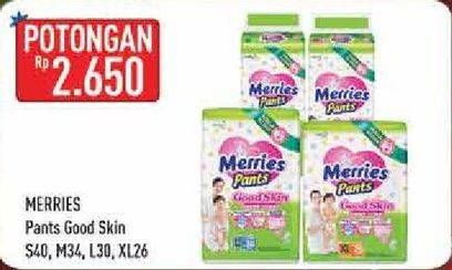 Promo Harga Merries Pants Good Skin S40, M34, L30, XL26  - Hypermart