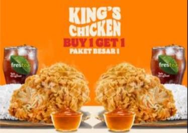 Promo Harga Burger King BOGO Paket Besar 1  - Burger King