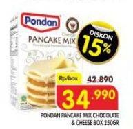 Promo Harga Pondan Pancake Mix Cokelat, Chocolate, Cheese 250 gr - Superindo