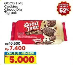 Promo Harga Good Time Cookies Chocochips Choco Dip 71 gr - Indomaret