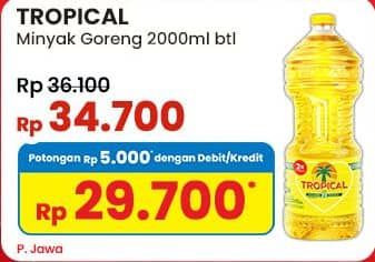 Promo Harga Tropical Minyak Goreng 2000 ml - Indomaret