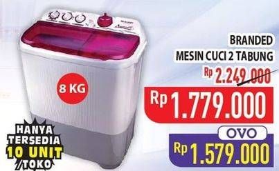 Promo Harga Branded Mesin Cuci 2 Tabung  - Hypermart