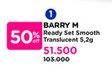 Promo Harga Barry M Ready Set Smooth Translucent 5 gr - Watsons