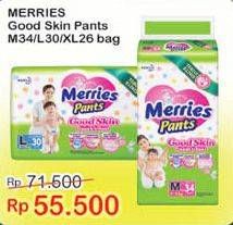 Promo Harga Merries Pants Good Skin M34, L30, XL26  - Indomaret