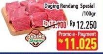 Promo Harga Daging Rendang Sapi Spesial per 100 gr - Hypermart