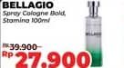 Promo Harga Bellagio Spray Cologne (Body Mist) Bold, Stamina 100 ml - Alfamidi